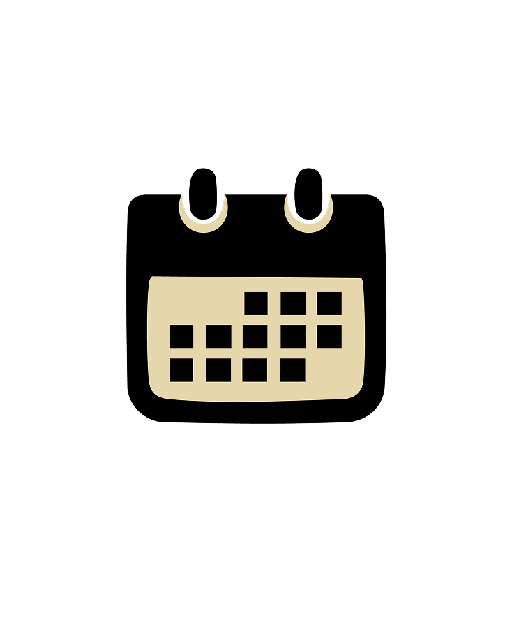 Icône Calendrier et Dates